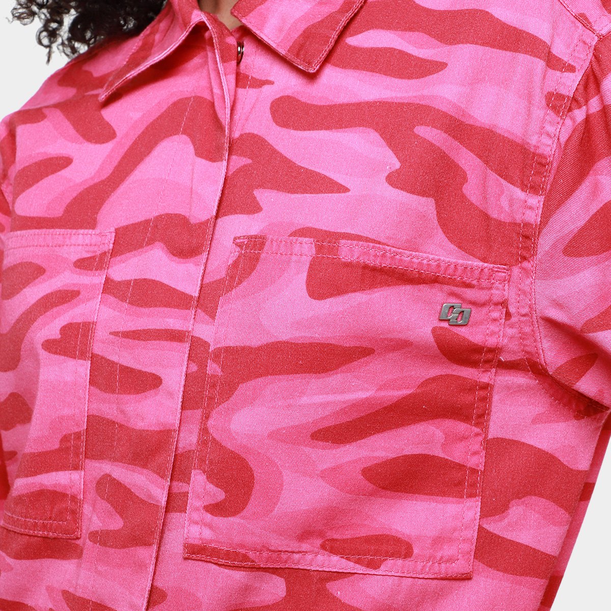 Jaqueta de Sarja Colcci Estampada Feminina - Tam: EP - 2