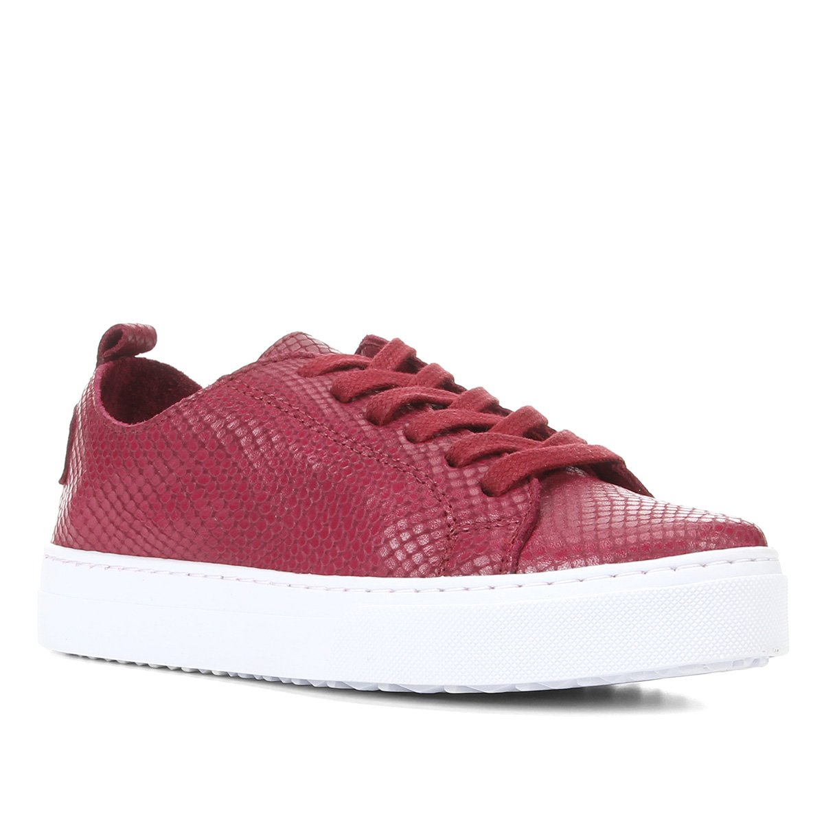 Tênis Couro Shoestock Cobra Sem Forro Feminino