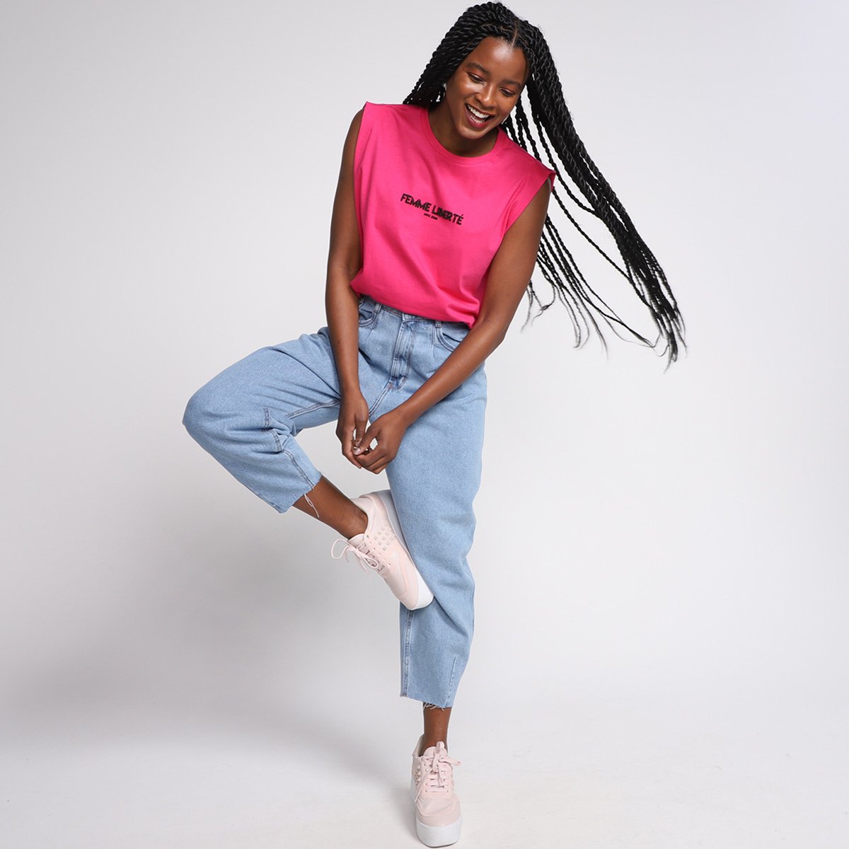 Regata Animale Jeans Femme Liberte Feminina - Tam: P - 3