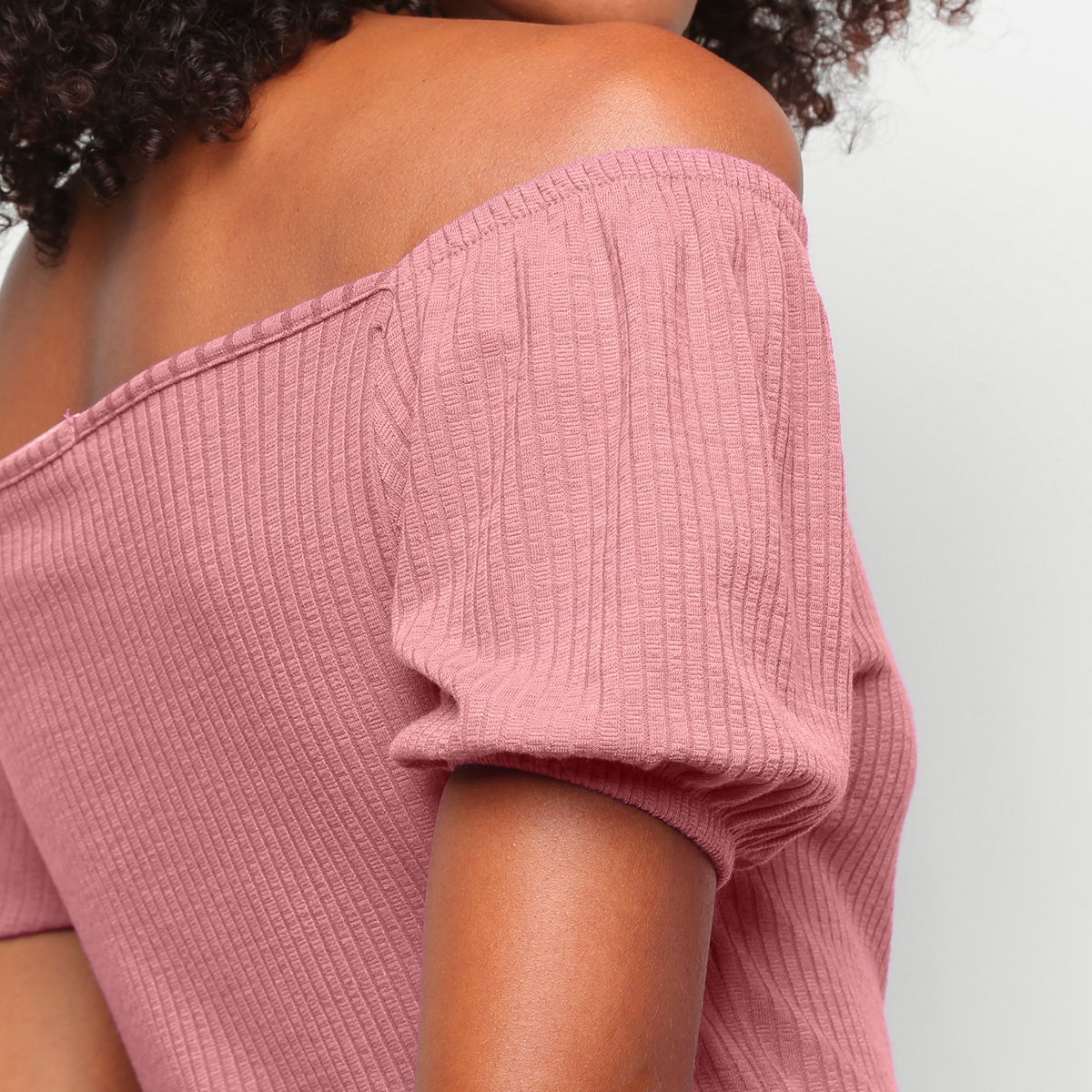 Vestido Volare Midi Canelado Com Botões E Manga Princesa - Tam: M - 2