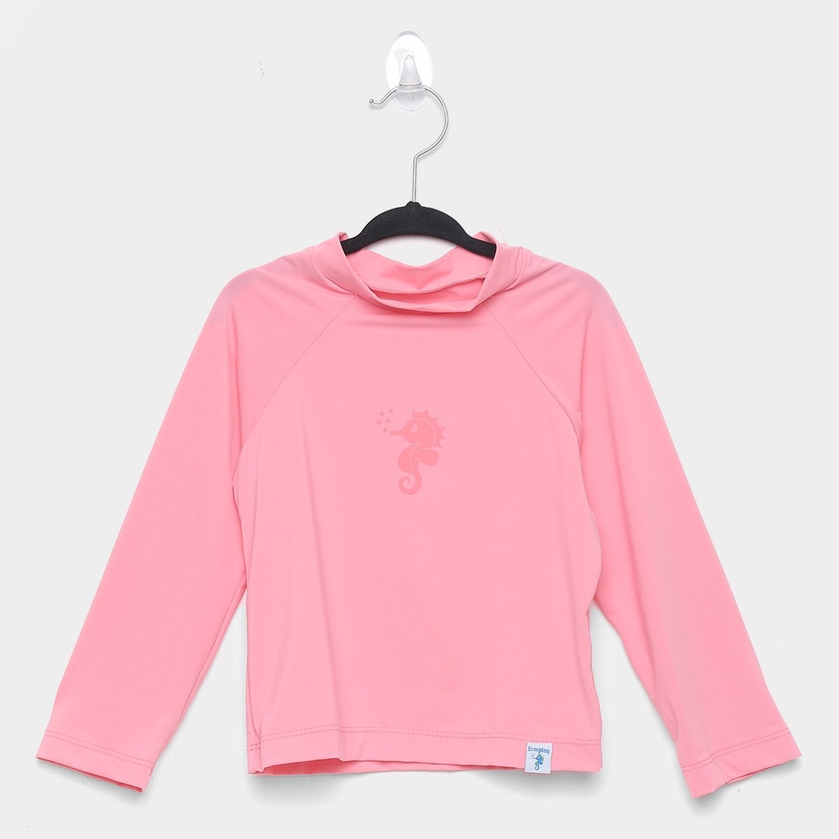 Camiseta Bebê Ecoeplay Manga Longa Proteção UV Feminina