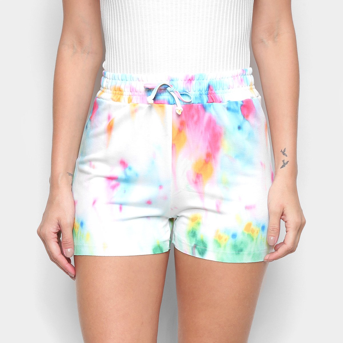 Short Energia Natural Moletinho Tie Dye Feminino
