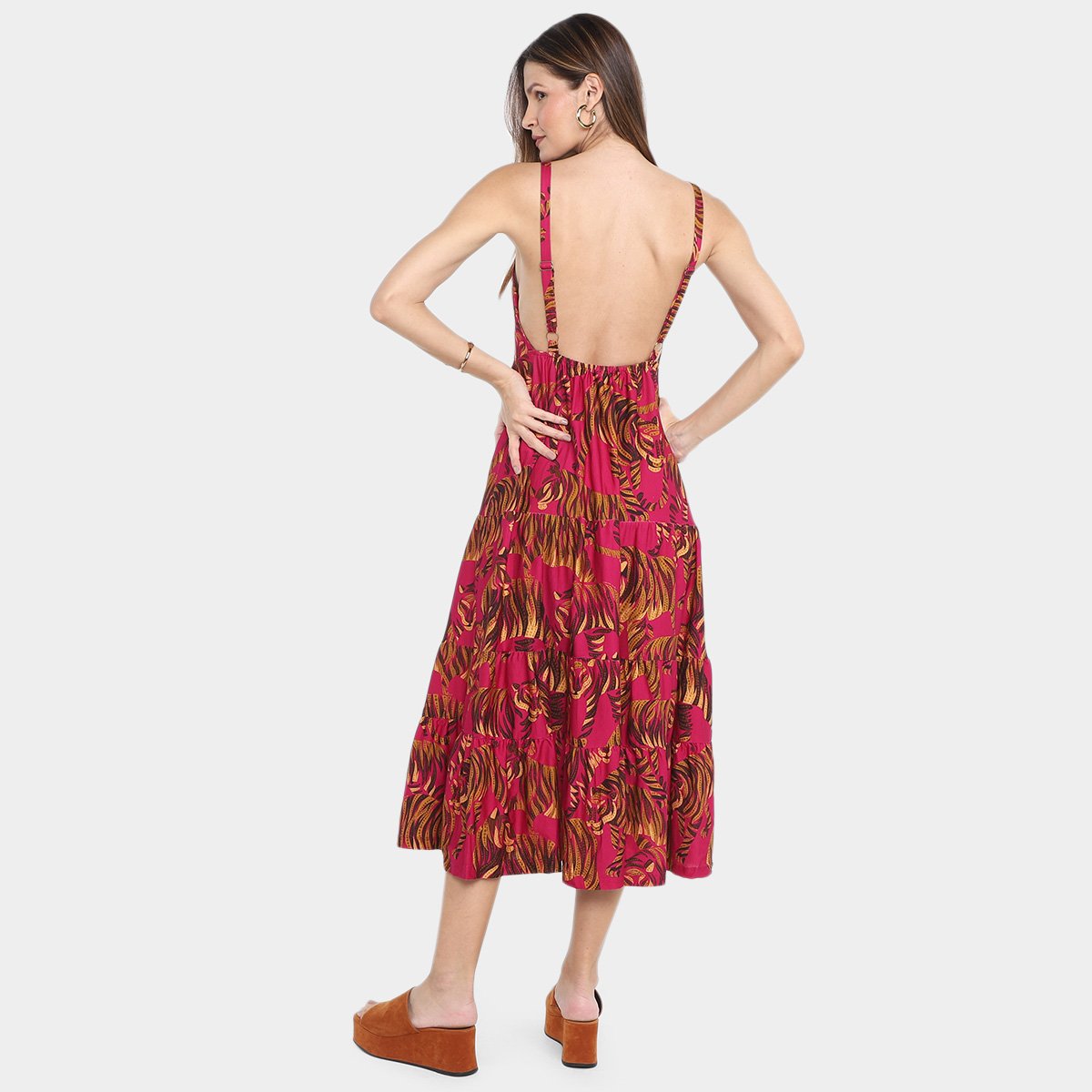 Vestido Cropped Farm Ceu De Tigre Feminino - Tam: M - 1
