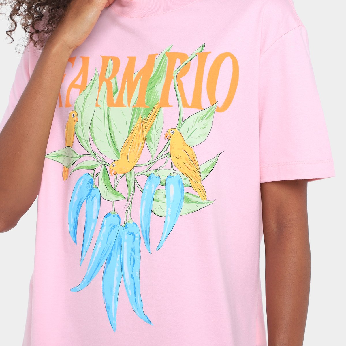 Camiseta Farm Media Pimenta Biquinho Feminina - Tam: M - 2