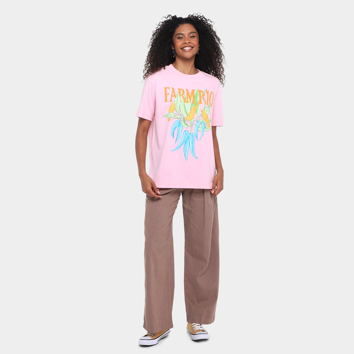 Camiseta Farm Media Pimenta Biquinho Feminina - Tam: M - 3