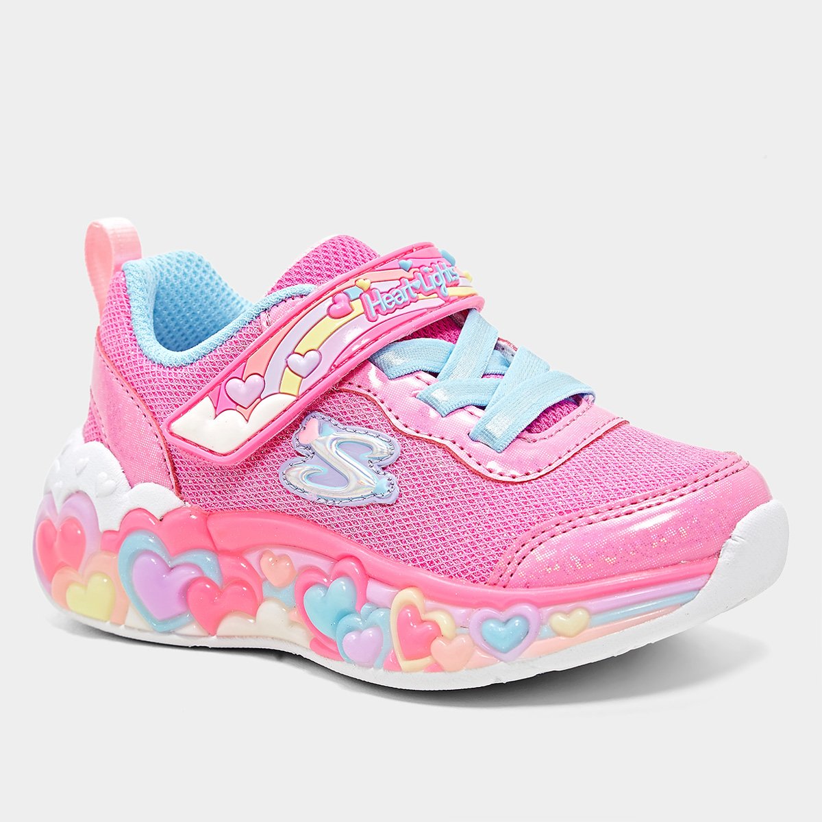 Tênis Infantil Skechers Ligths Eternal Heart Menina - Tam: 22 - 2