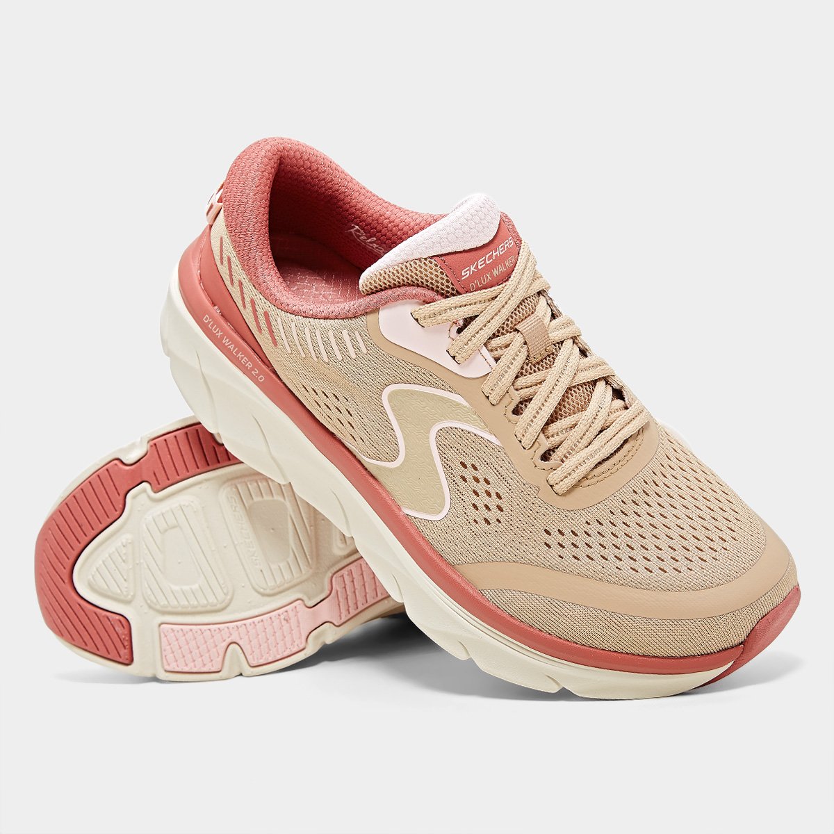 Tênis Skechers D'Lux Walker 2.0-Active Pace Feminino - Tam: 40 - 1