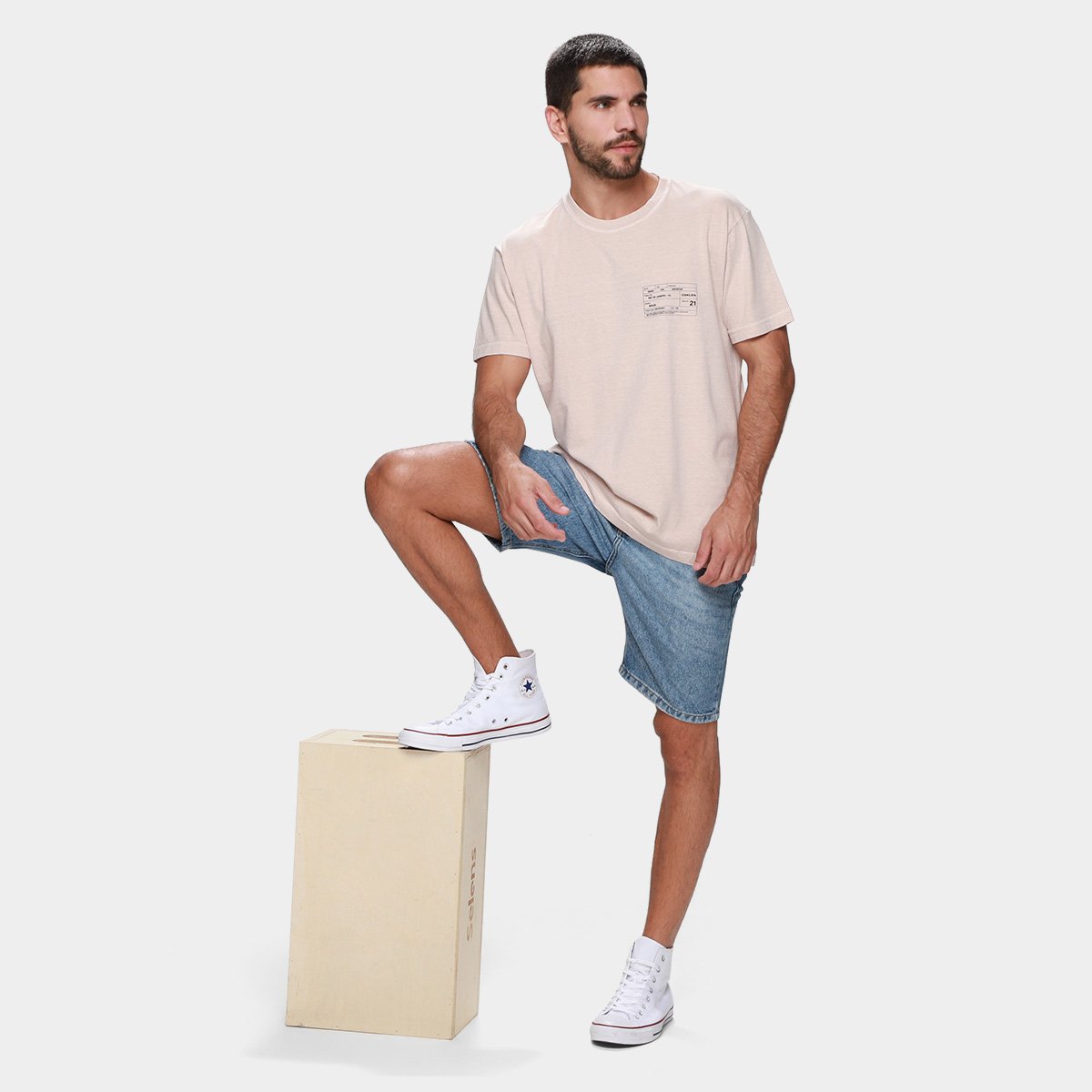 Camiseta Osklen Stone Carimbo Masculina - Tam: P - 3