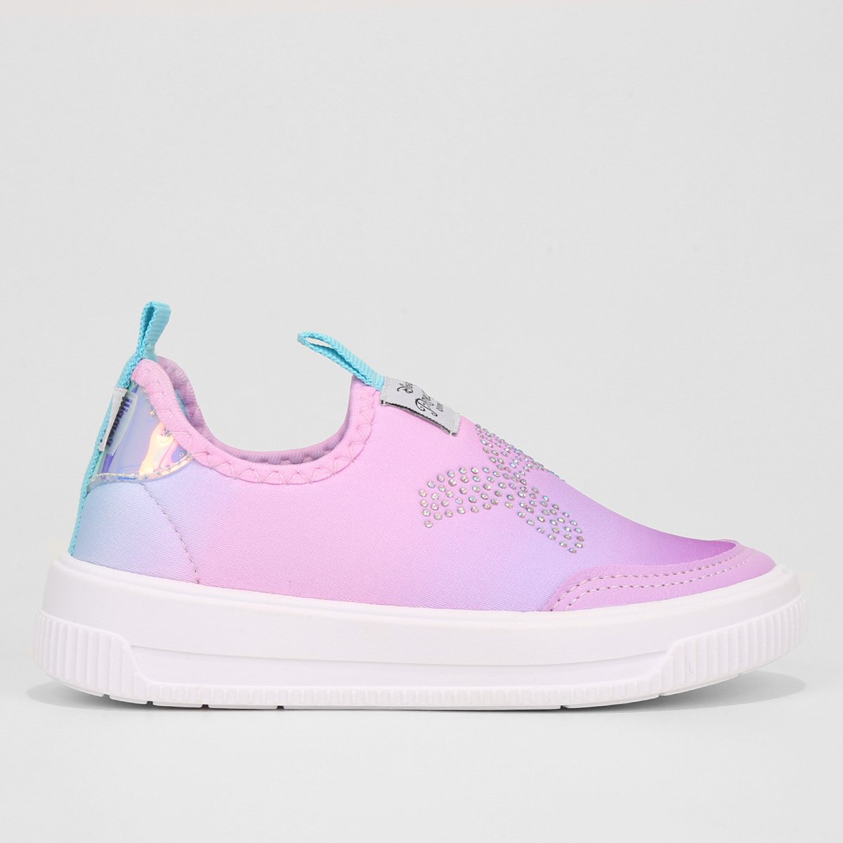 Slip On Infantil Pampili Disney Princesa Ariel Pequena Sereia Menina