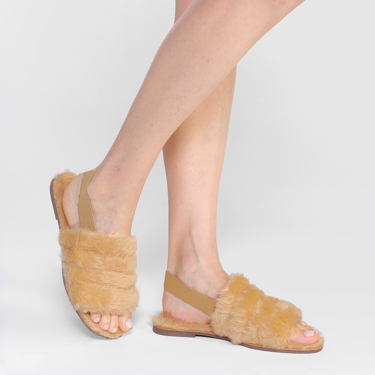 Rasteira Pantufa Parabela Com Elástico Feminina - Tam: 35 - 1