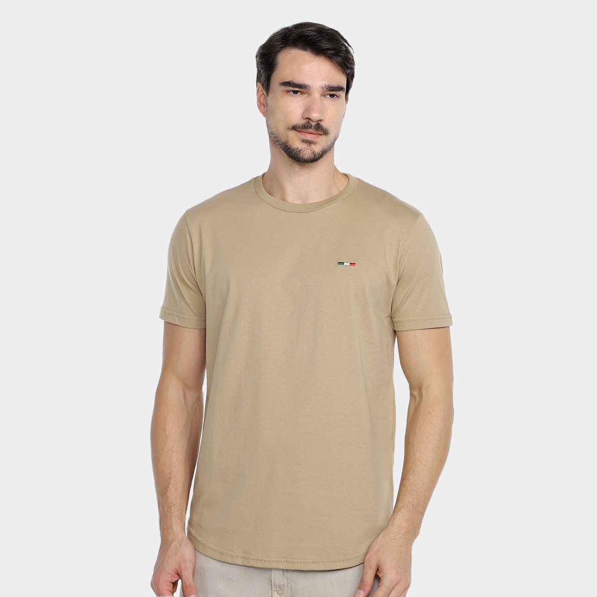 Kit Camiseta Industrie Itália Alongada Masculina - 2 Peças - Tam: P - 3