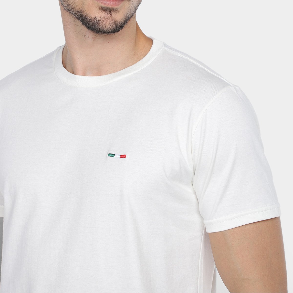 Kit Camiseta Industrie Itália Alongada Masculina - 2 Peças - Tam: P - 4