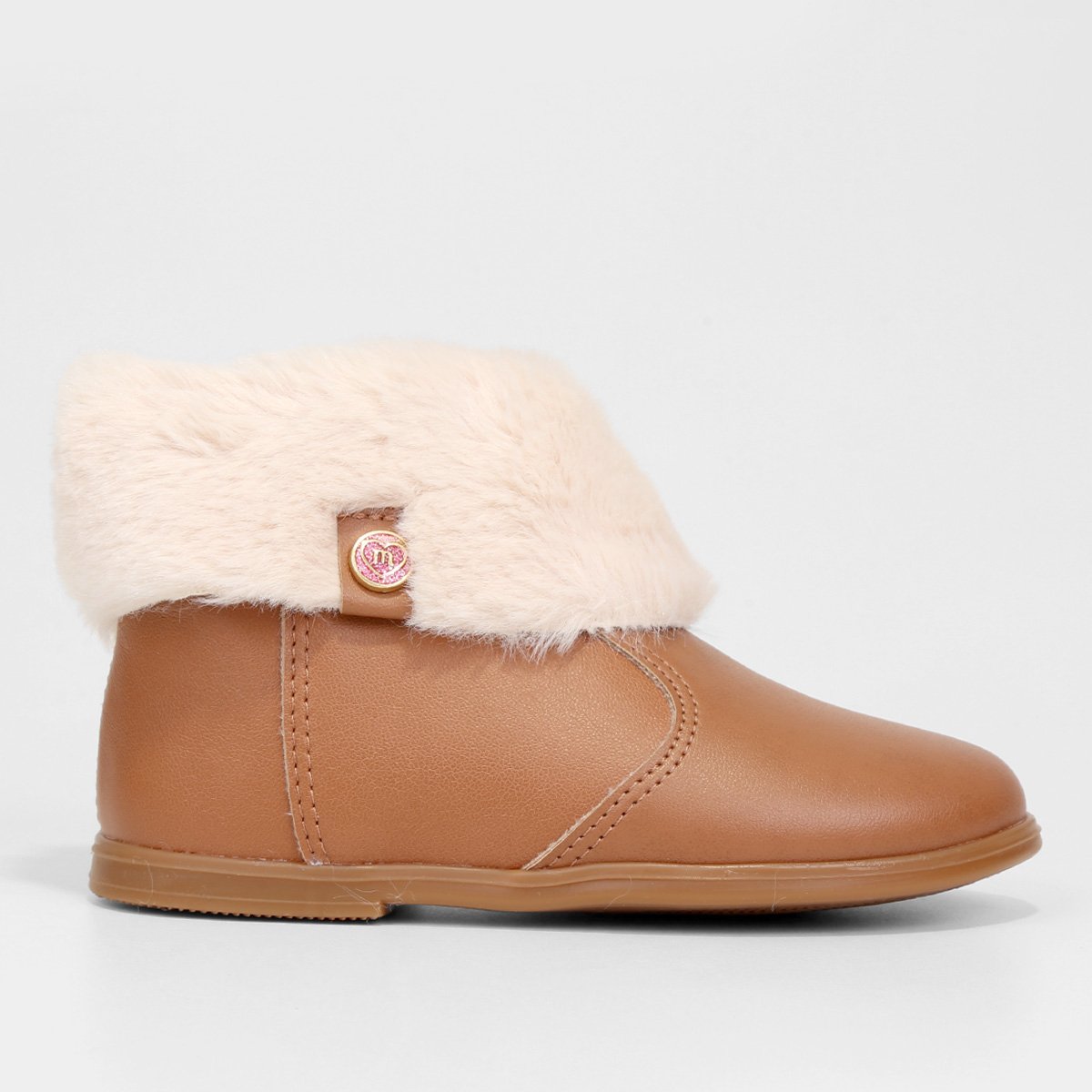 Bota Infantil Molekinha Chelsea com Pelinho Menina