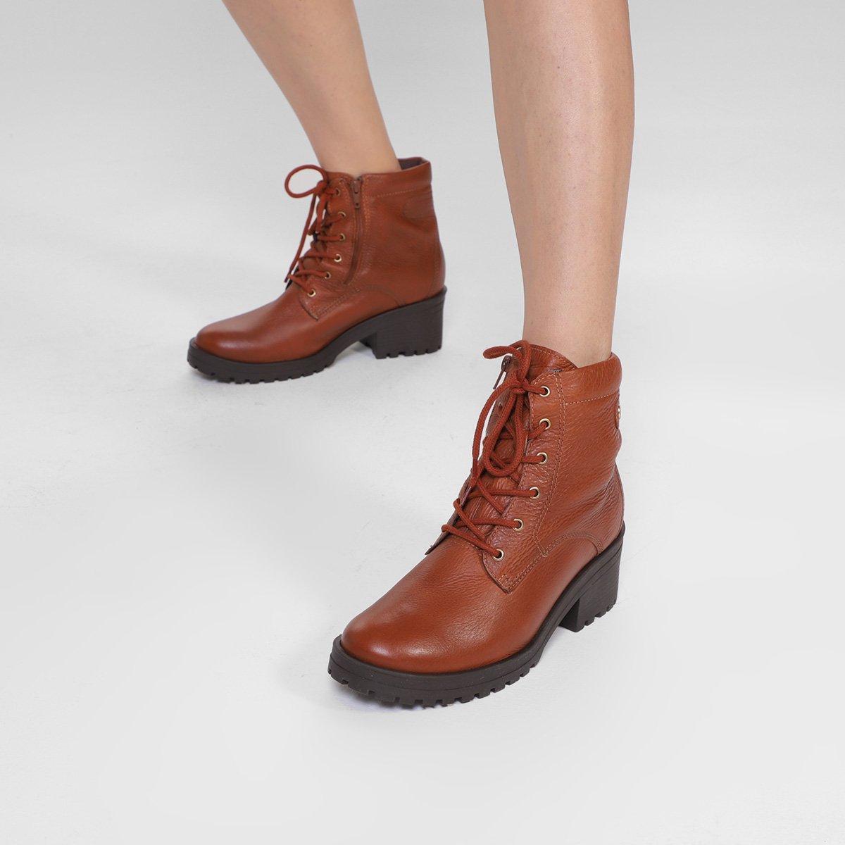 Bota Couro Coturno Bottero Feminina - Tam: 39 - 1