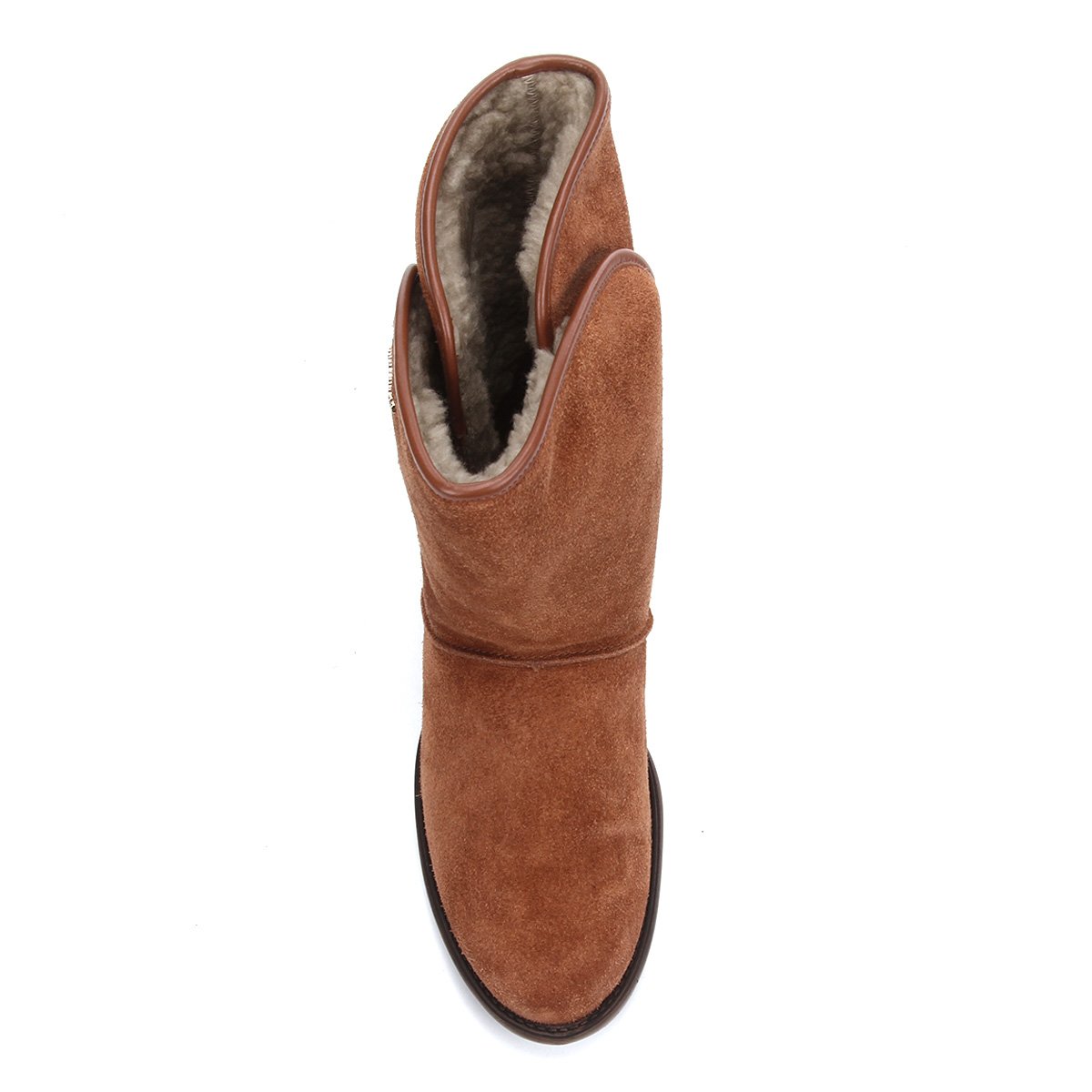 Bota Couro Cravo&Canela Cano Médio Pelos Feminina - Tam: 36 - 2