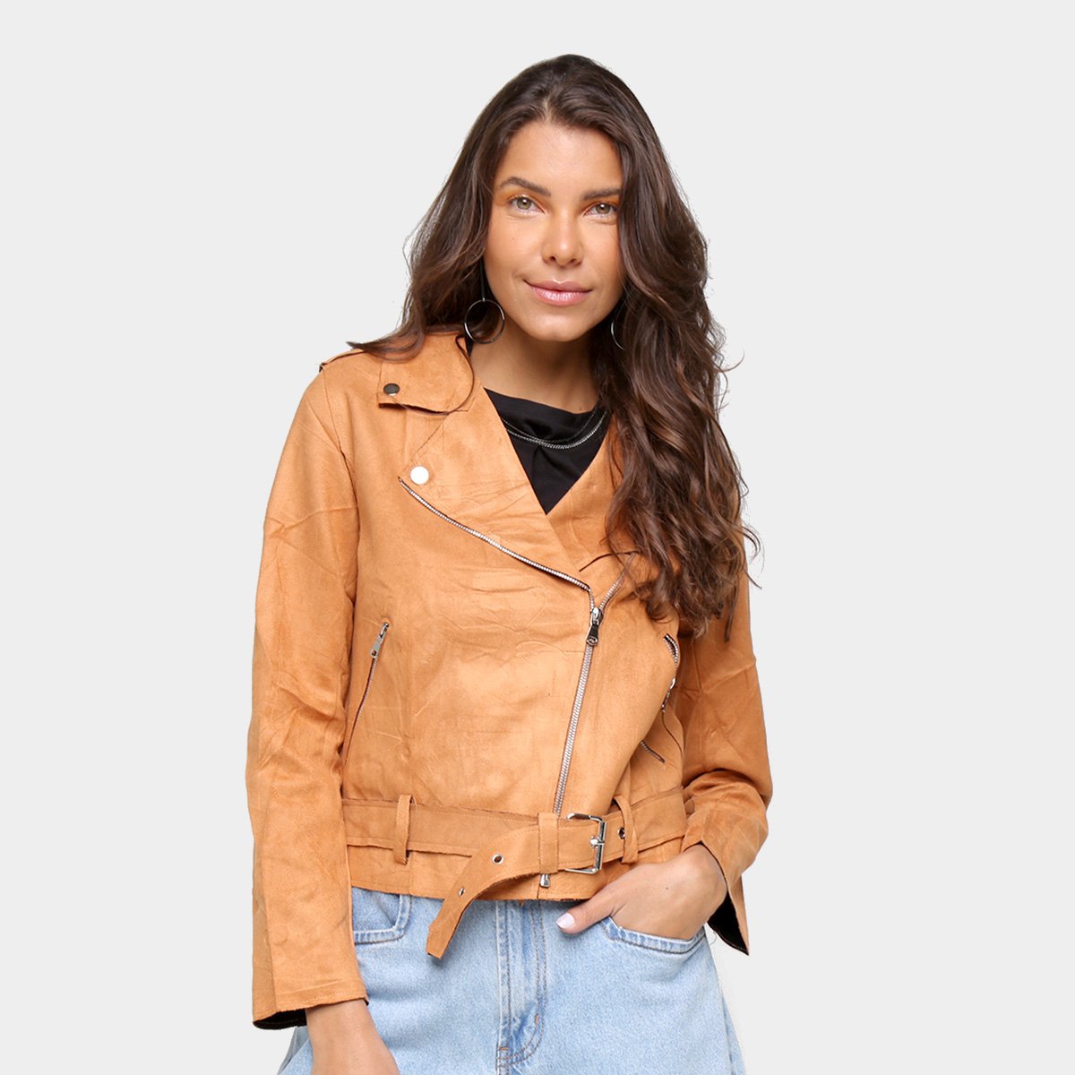 Jaqueta Biker Road Mel Lisa Feminina