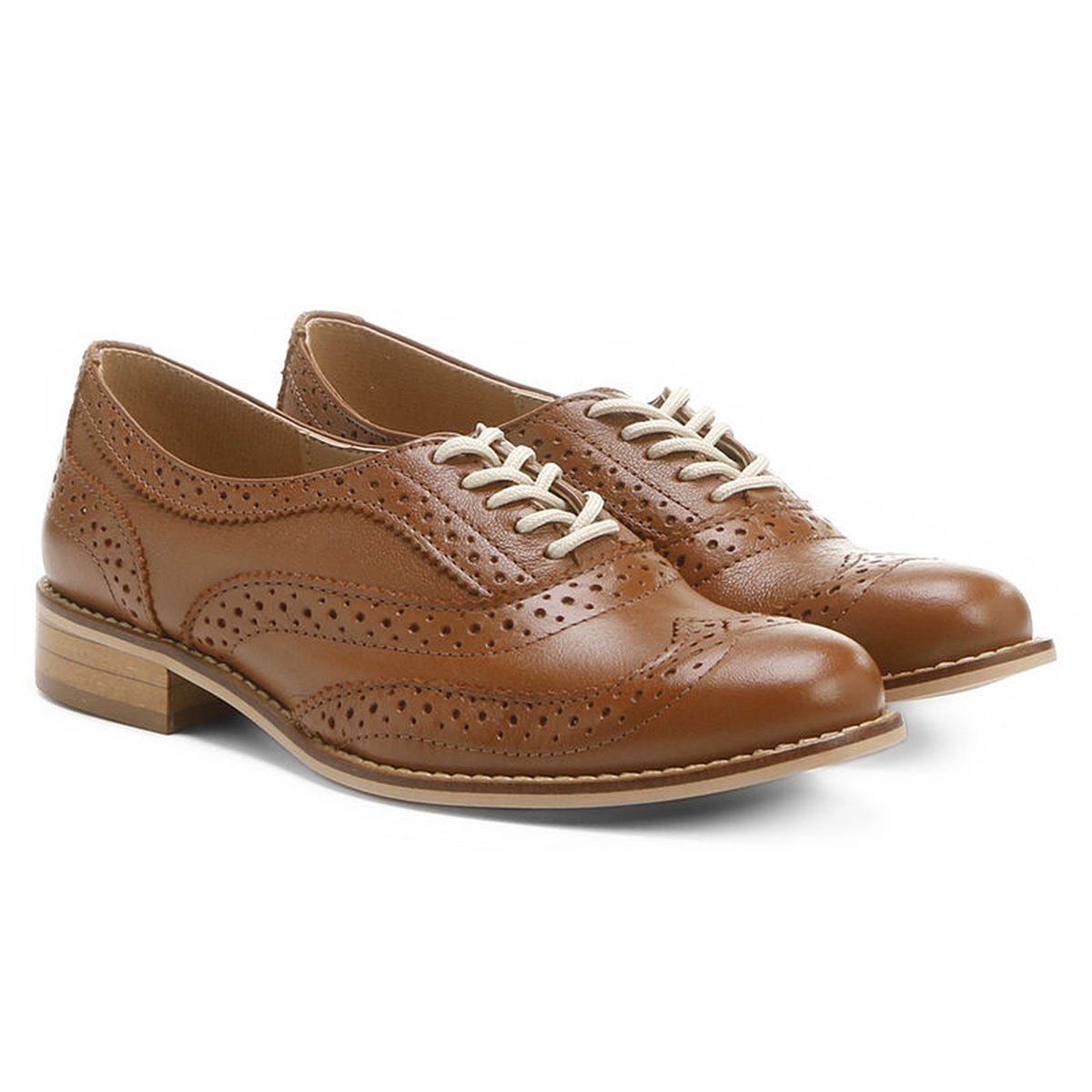 Oxford Couro Shoestock Tradicional Feminino