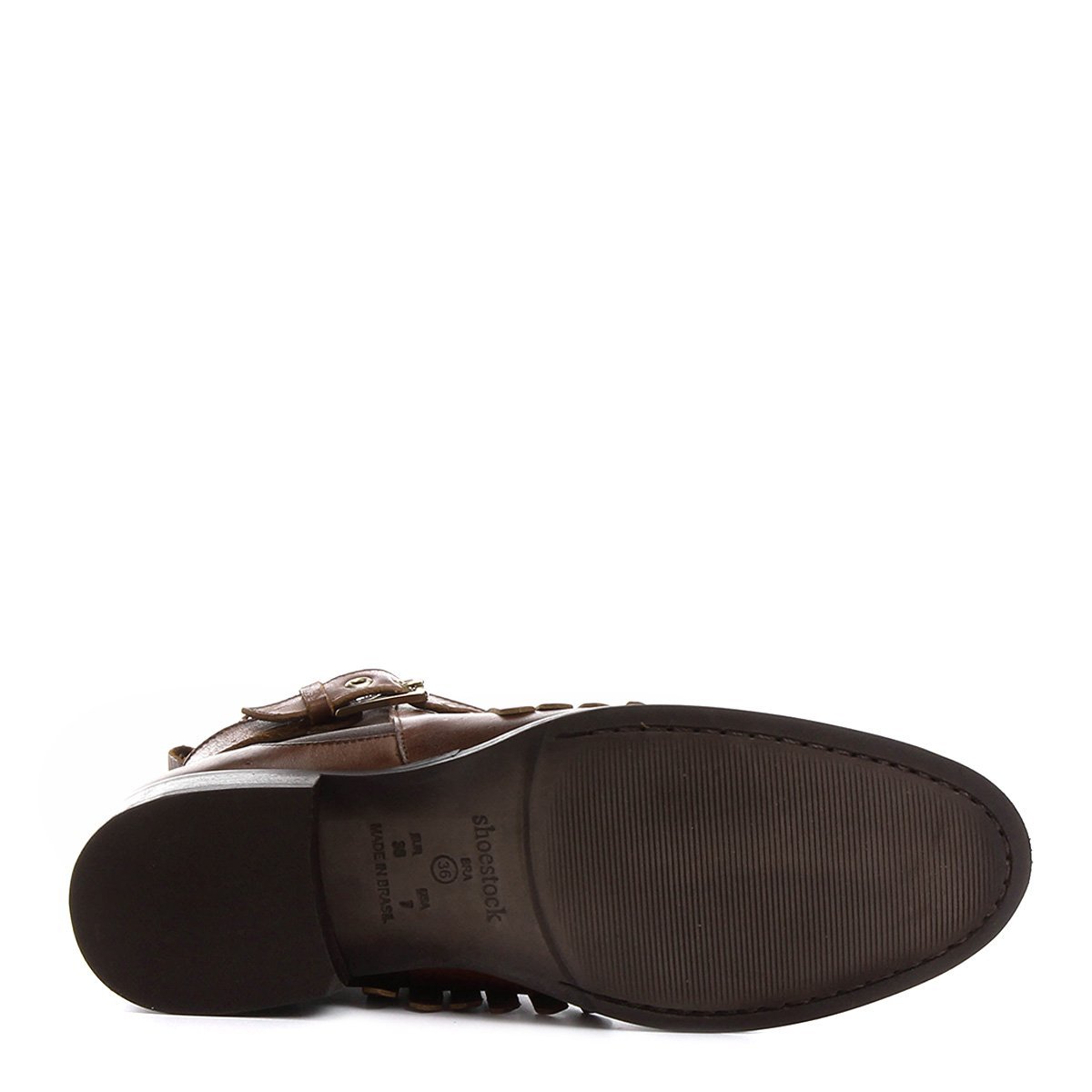 Bota Couro Cano Curto Shoestock Franjas Feminina - Tam: 35 - 5