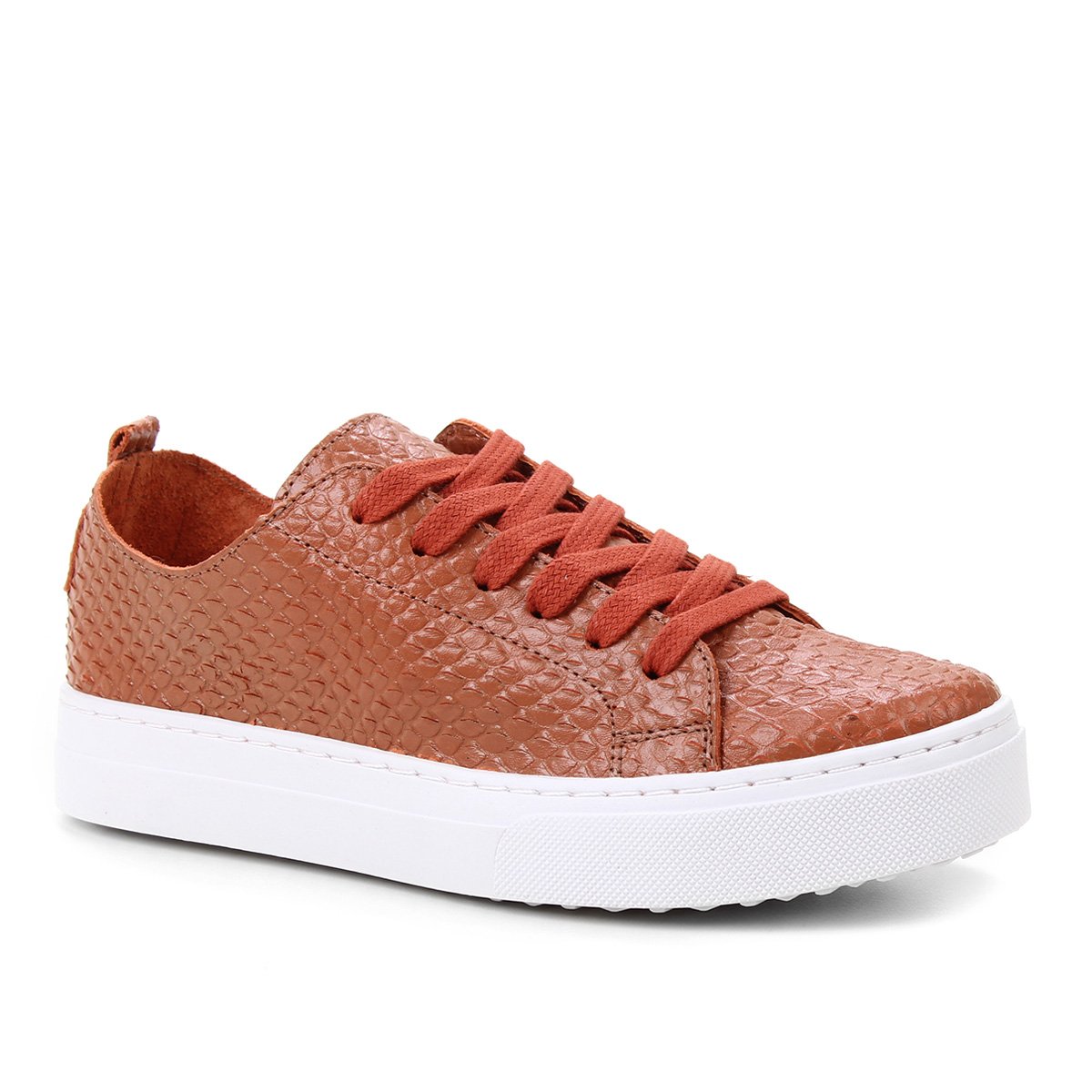 Tênis Couro Shoestock Cobra Feminino