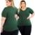 2 Blusas Basicas Plus Size Tamanho Especial Blusa Feminina - Sortido