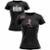 2 Camiseta Corrida Feminina - Preto+Rosa
