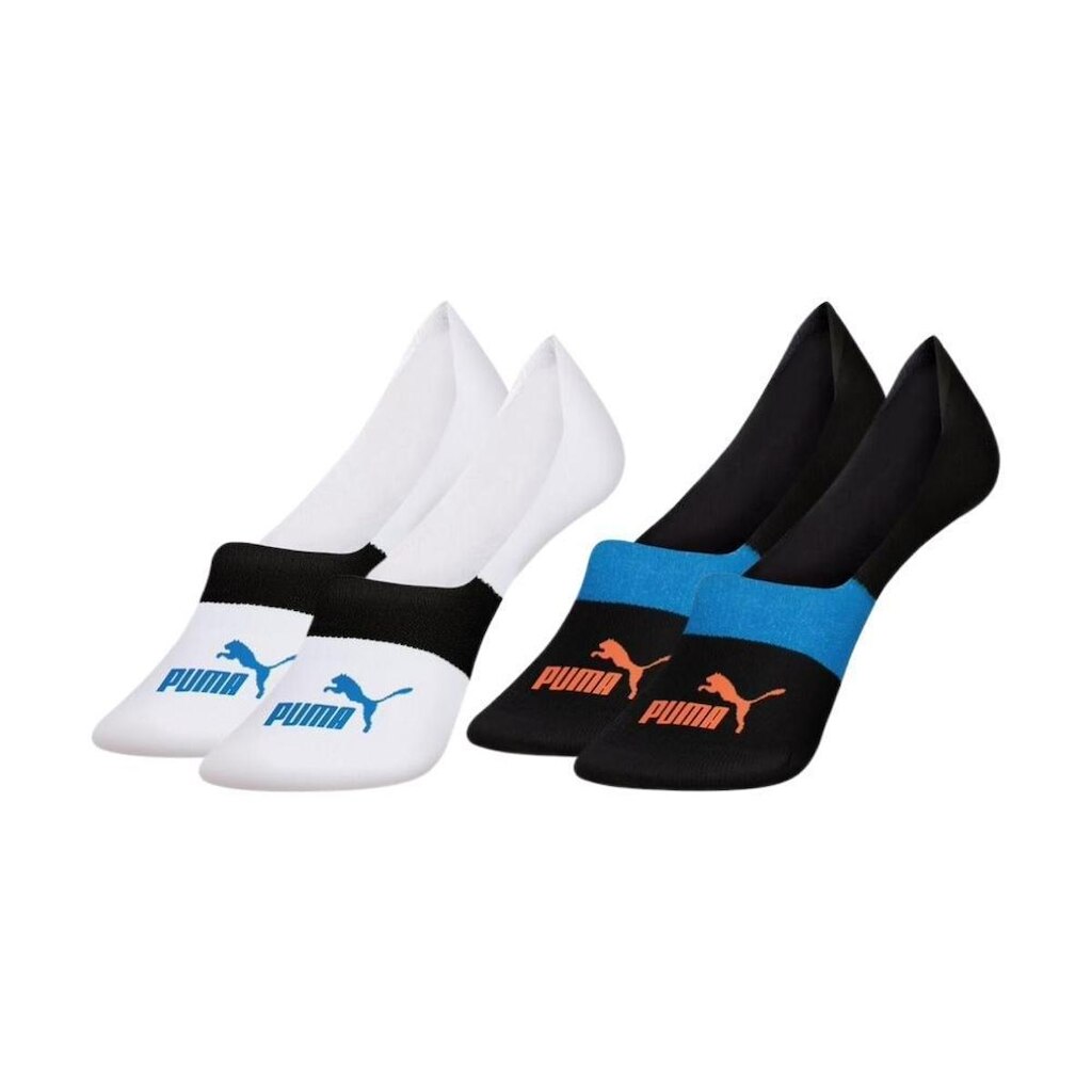 2 Pares Meias Sapatilha Invisível Puma Algodão Masculino