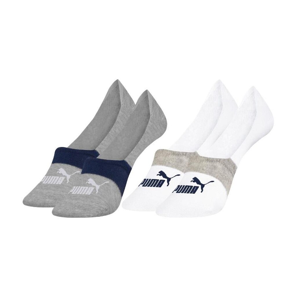 2 Pares Meias Sapatilha Invisível Puma Algodão Masculino