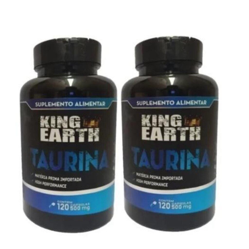 2 Taurina 120 Cápsulas 500mg Matéria Prima Importada