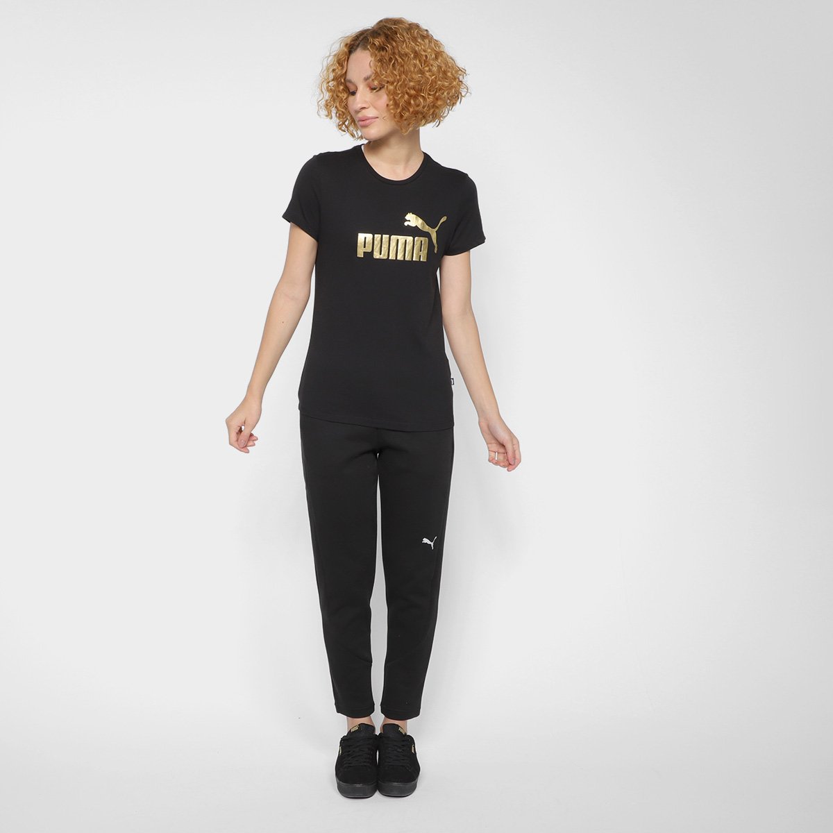 Camiseta Puma Metallic Logo Feminina - Tam: P - 3