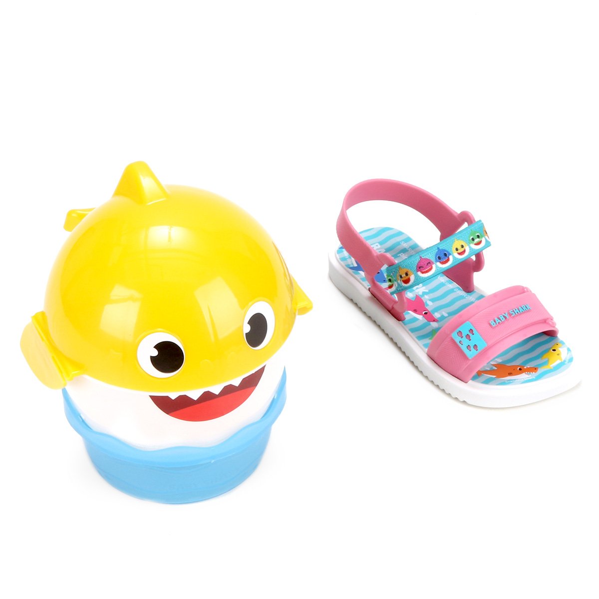 Sandália Bebê Grendene Kids Baby Shark Lanchinho Feminina