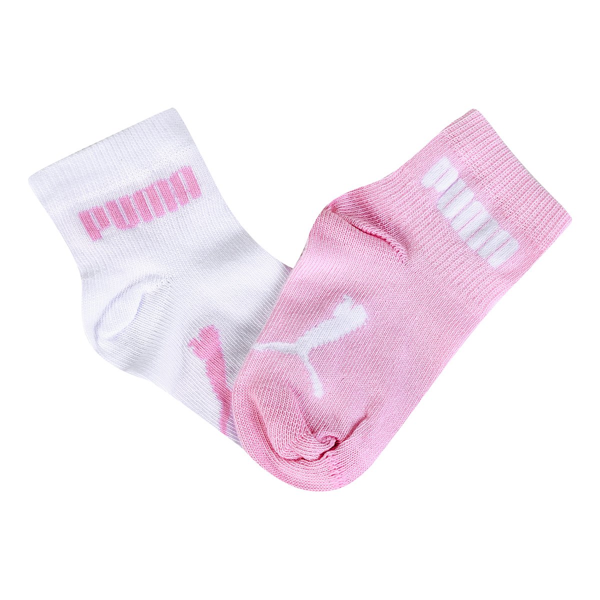 Meia Infantil Puma Sapatilha Kit Com 2 Pares