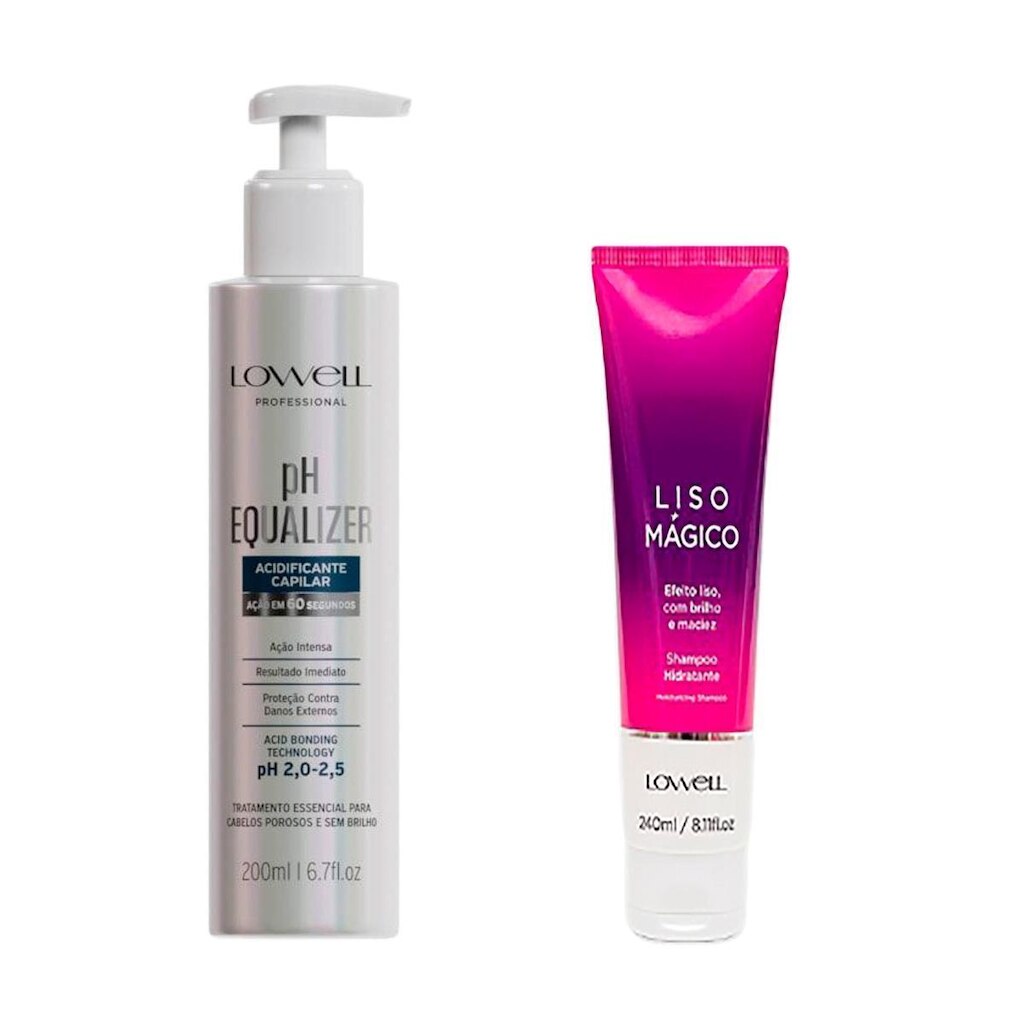 2003LW-KIT PH Equalizer 200ml + Shampoo Liso Mágico 240ml