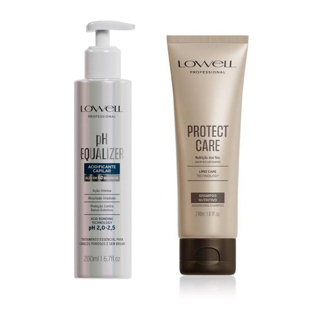 2006LW-Kit Lowell PH Equalizer 200ml + Shampoo Nutritivo Protect Care 240ml
