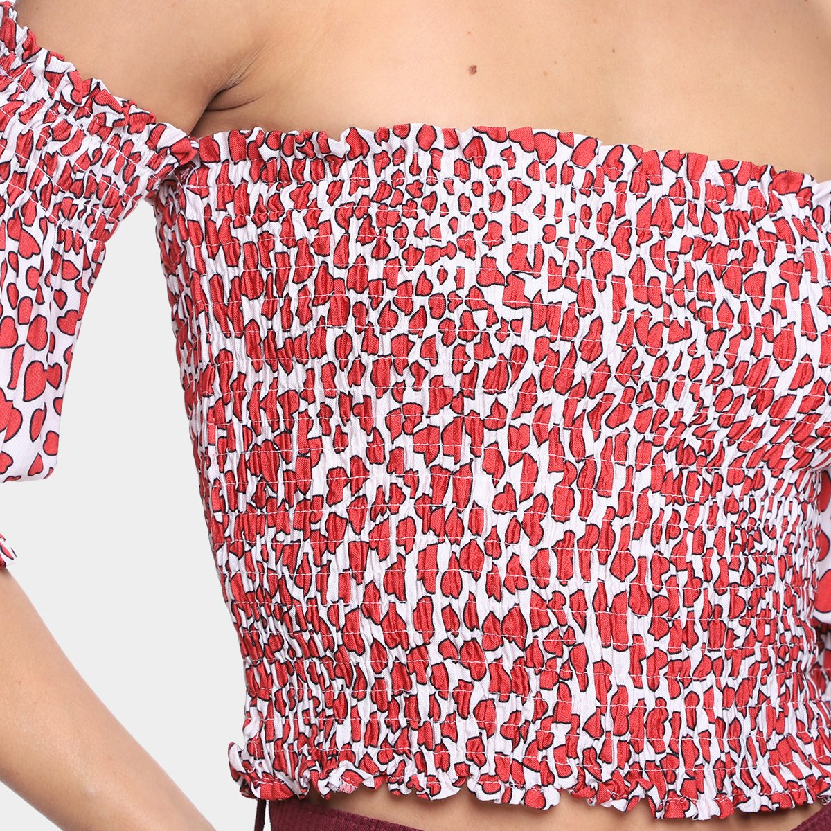 Blusa Ciganinha Loved Manga 3/4 Feminina - Tam: P - 2