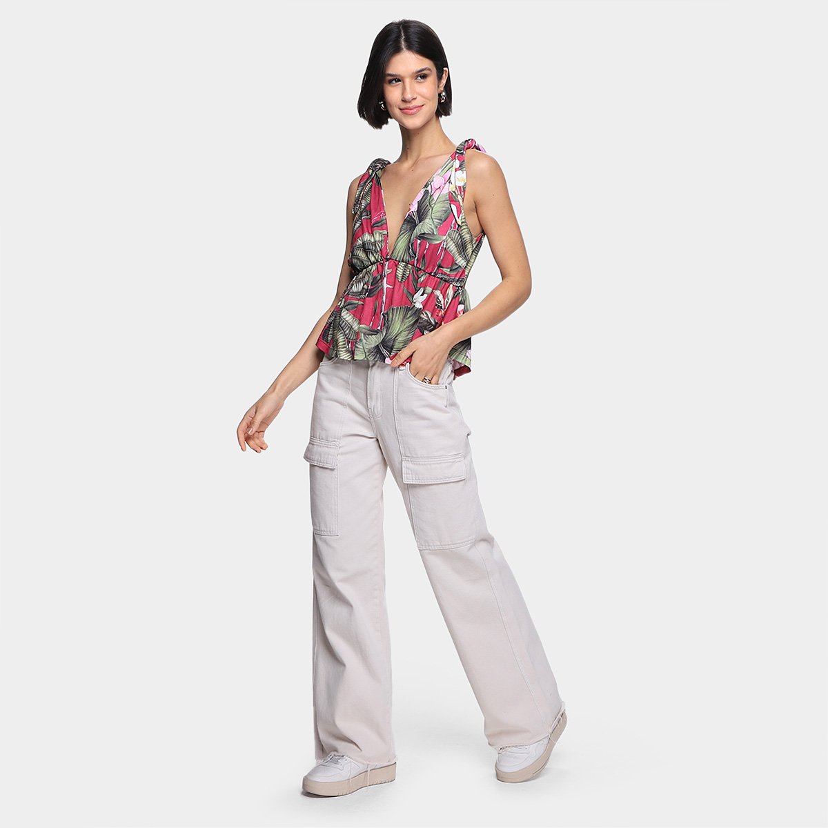 Blusa Lança Perfume Amarração Feminina - Tam: P - 3