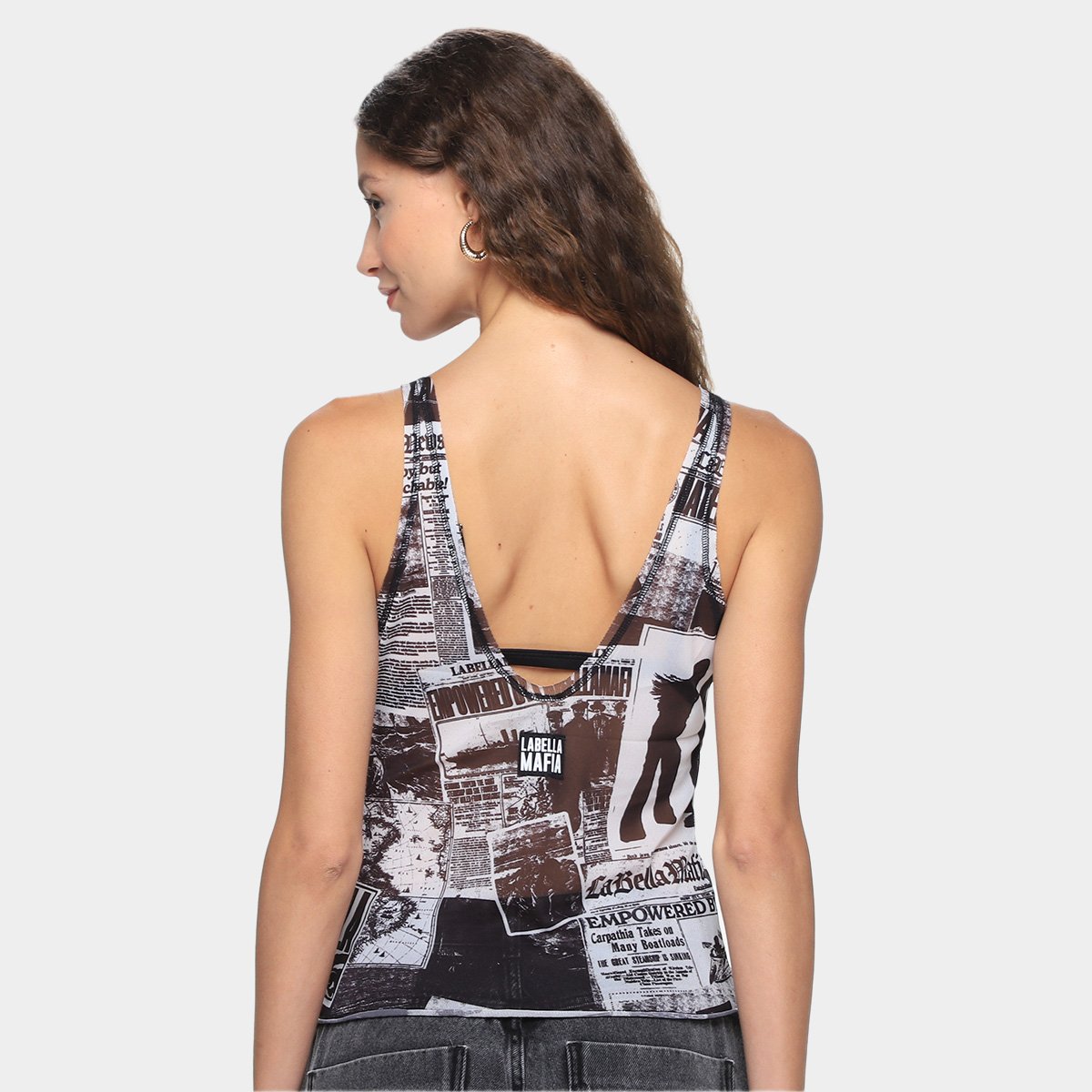 Regata Labellamafia+Top Hot Desert Estampado Feminina - Tam: P - 1