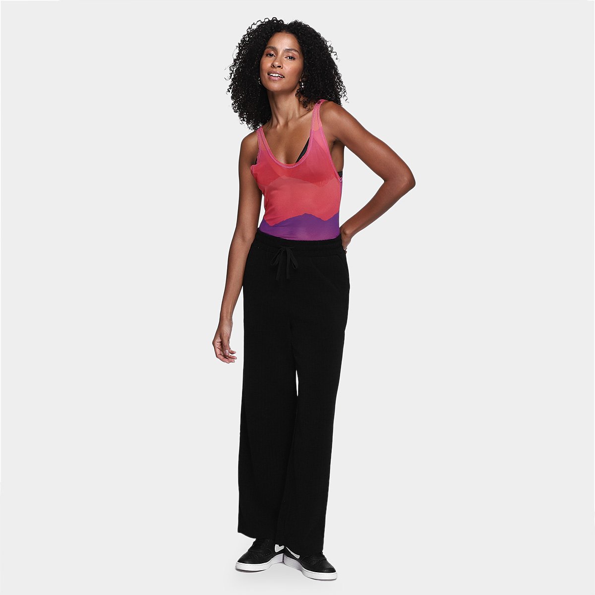 Conjunto Regata Labellamafia + Top Hot Desert Estampado Feminino - Tam: P - 4