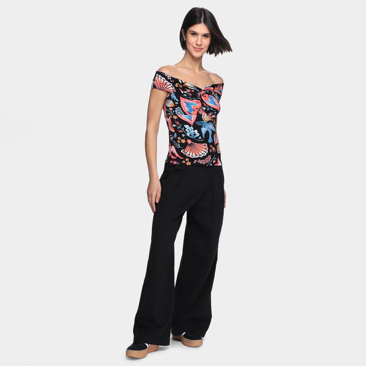 Blusa Lez a Lez Ombro A Ombro Feminina - Tam: P - 3