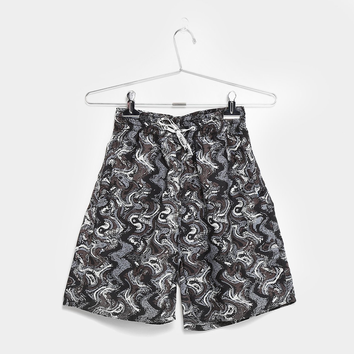 Bermuda D'Água Infantil Flora Zuu Floral Cordão Masculino