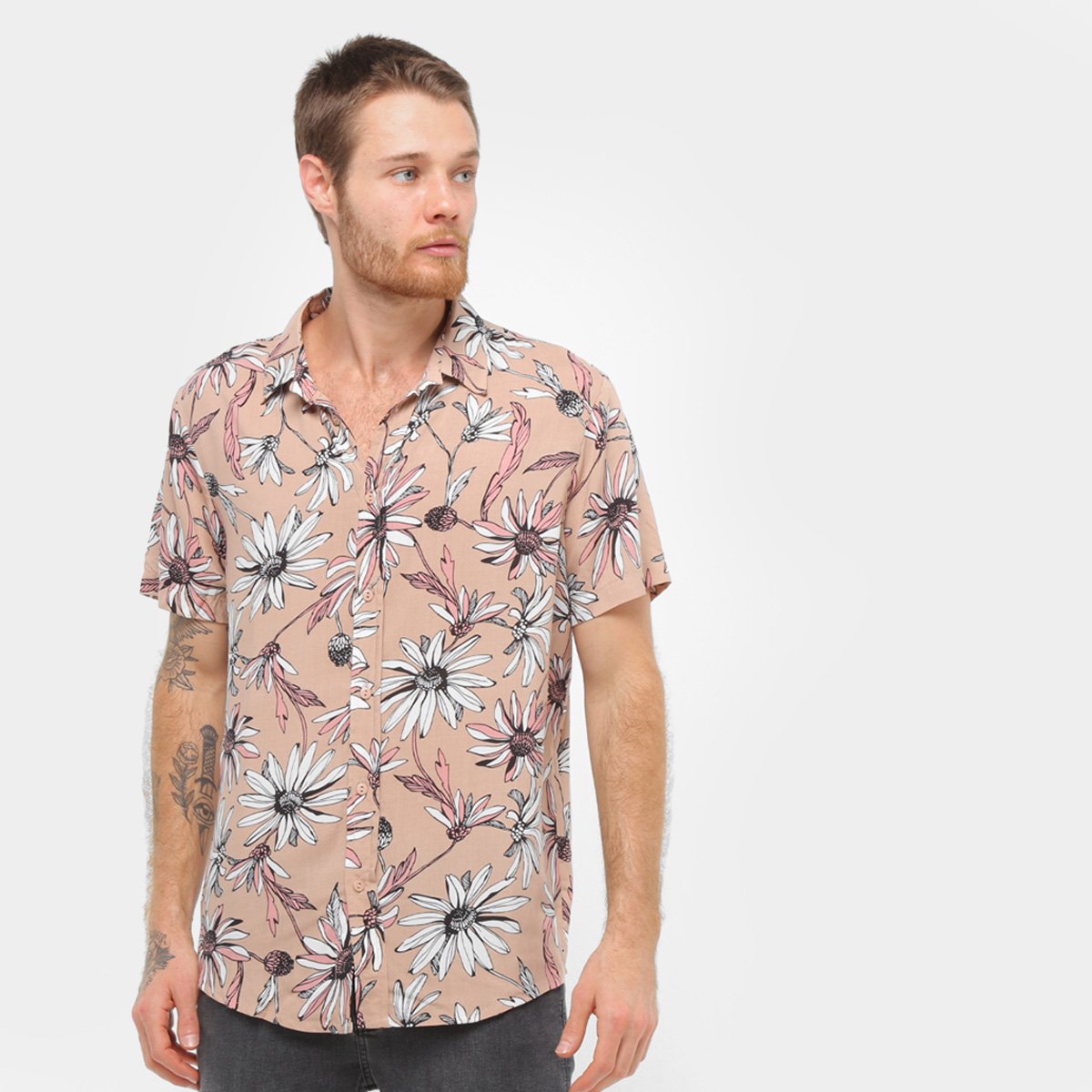 Camisa Soul Básica Floral Masculina