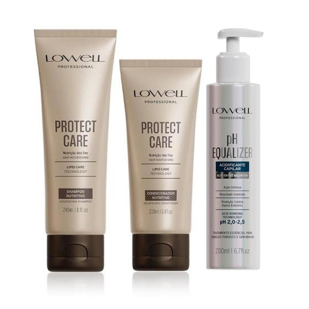 2103LW-PH Equalizer Acidificante capilar+Shampoo e Condicionador Protect Care