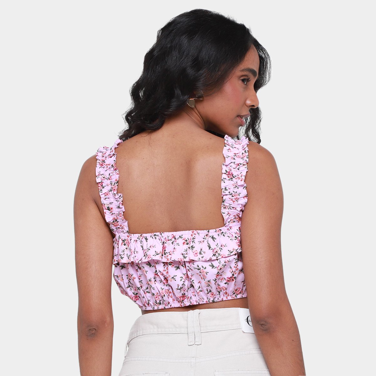 Blusa Danyblu Cropped Floral - Tam: GG - 1
