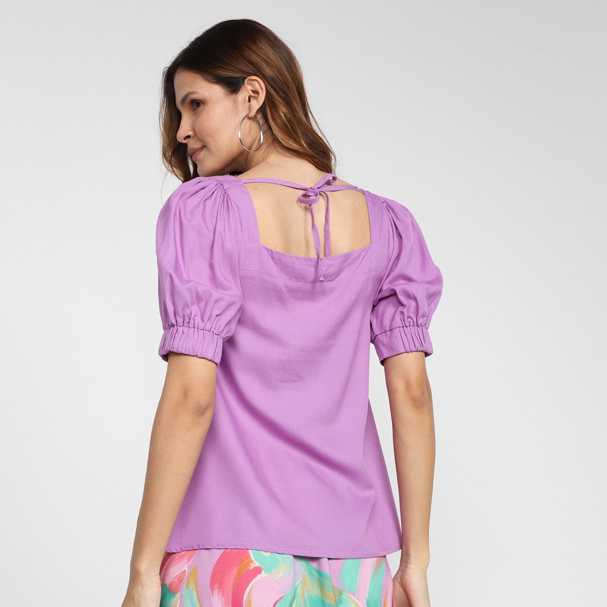 Blusa Mercatto Decote Reto Feminina - Tam: P - 1