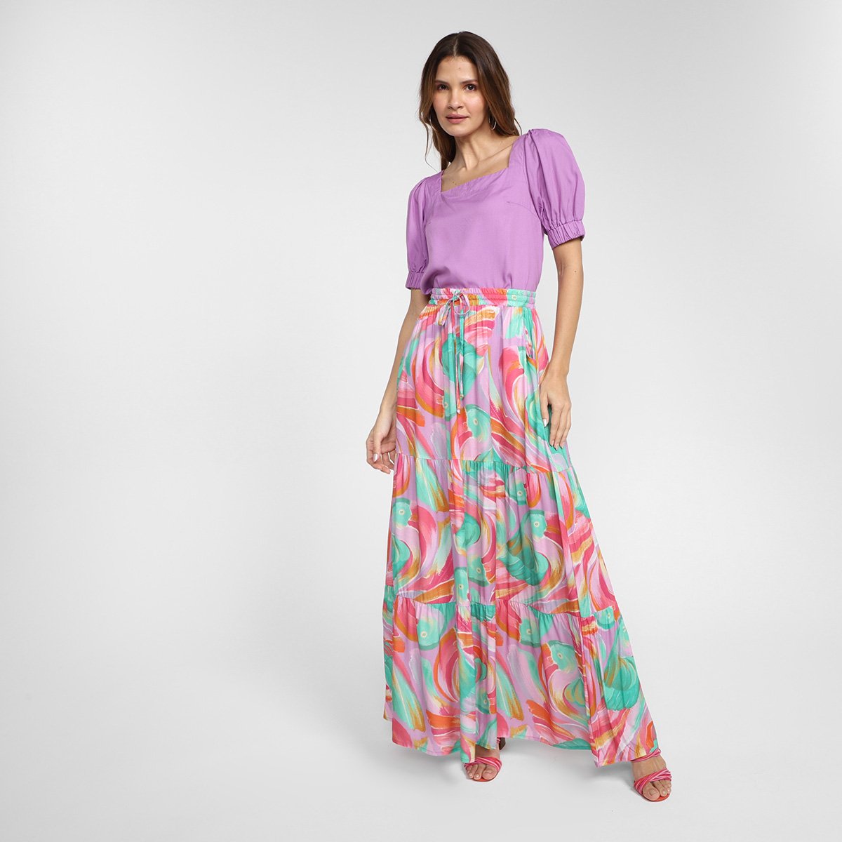 Blusa Mercatto Decote Reto Feminina - Tam: P - 3