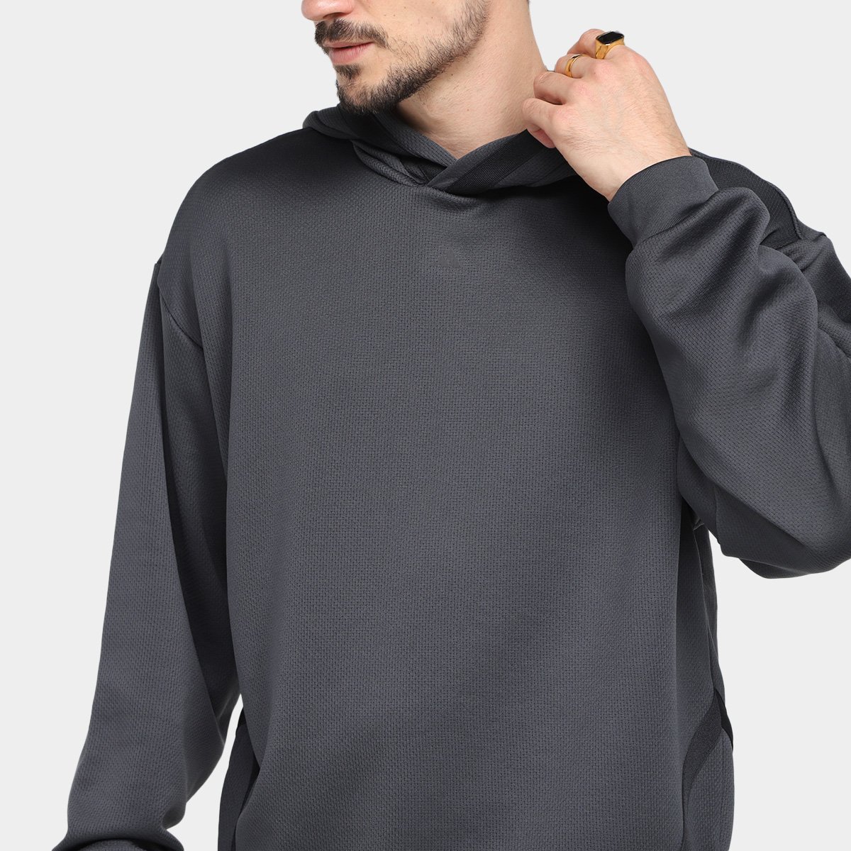 Blusa Adidas Select Capuz Masculina - Tam: G - 2