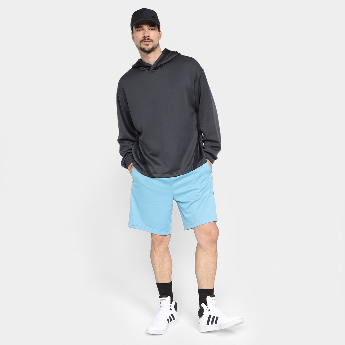 Blusa Adidas Select Capuz Masculina - Tam: G - 3