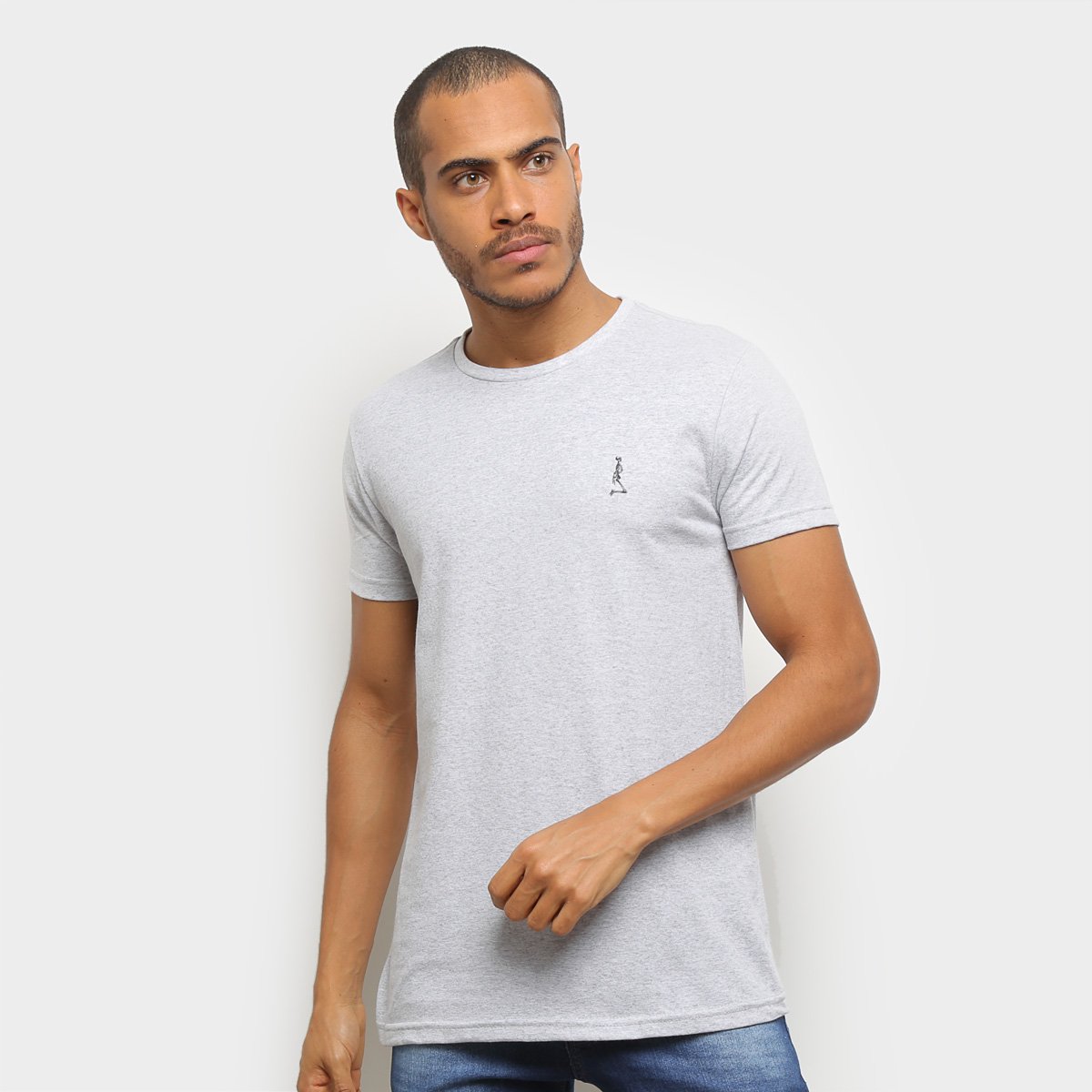 Camiseta Derek Ho Básica Mini Caveira Masculina