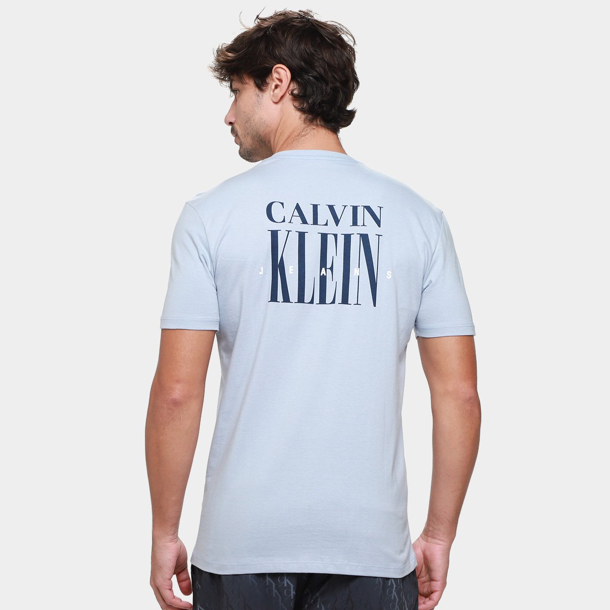 Camiseta Calvin Klein Logo Serif Font Masculino - Tam: P - 1