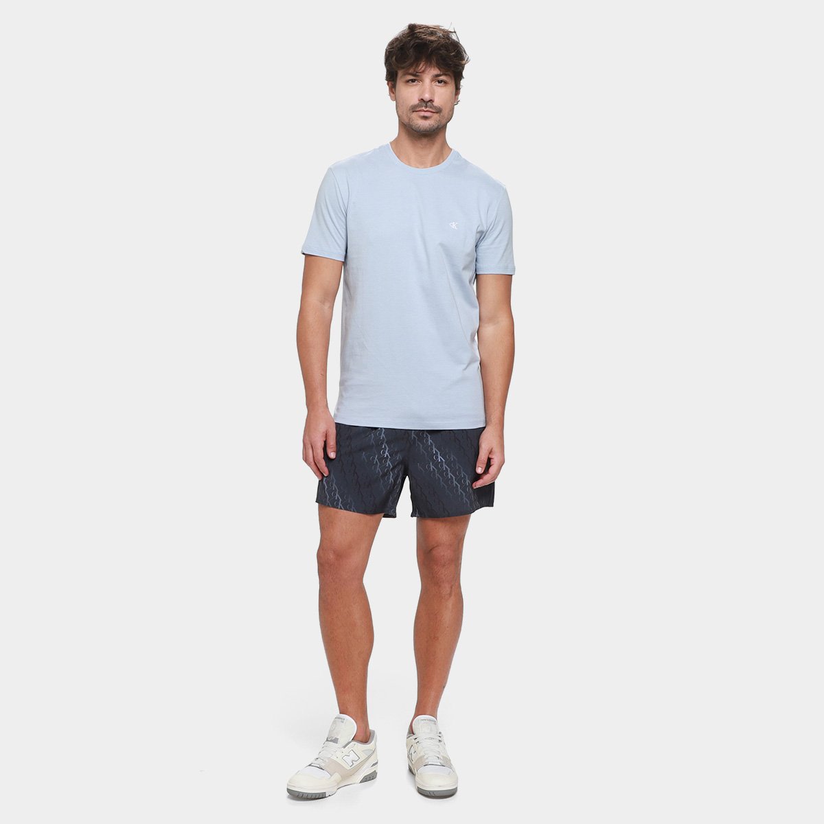 Camiseta Calvin Klein Logo Serif Font Masculino - Tam: P - 4