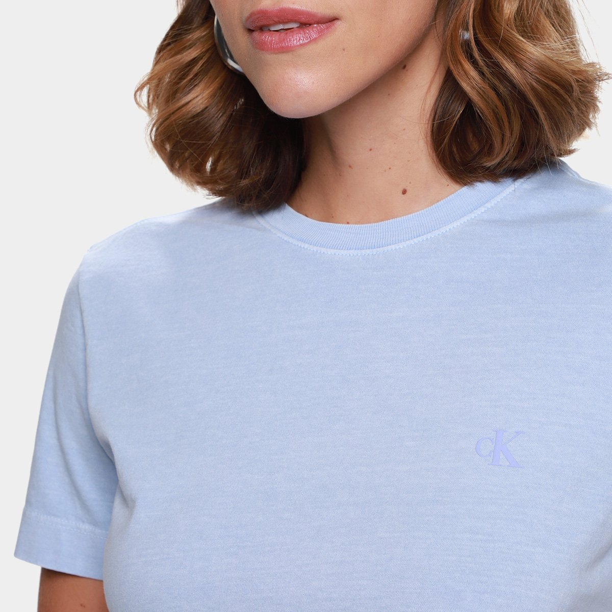 Camiseta Calvin Klein Stone Logo Relevo Feminino - Tam: P - 2